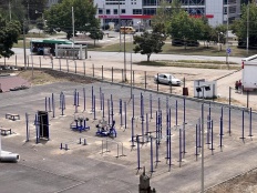 В Майкопе завершается строительство «умной» спортплощадки